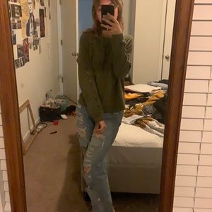 Green long sleeve blouse from the maxx! Size small